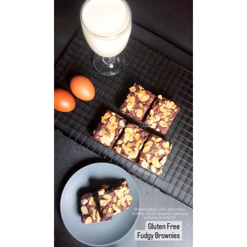 

Gluten Free Browlava / Gluten Free Fudgy Brownies 20x20 (Gluten Free Cake / Kue Bebas Gluten) Barr'skery Kitchen