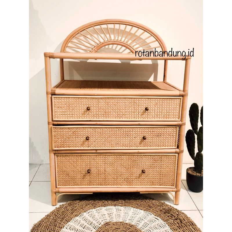 laci rotan/drawer/ drawer rotan