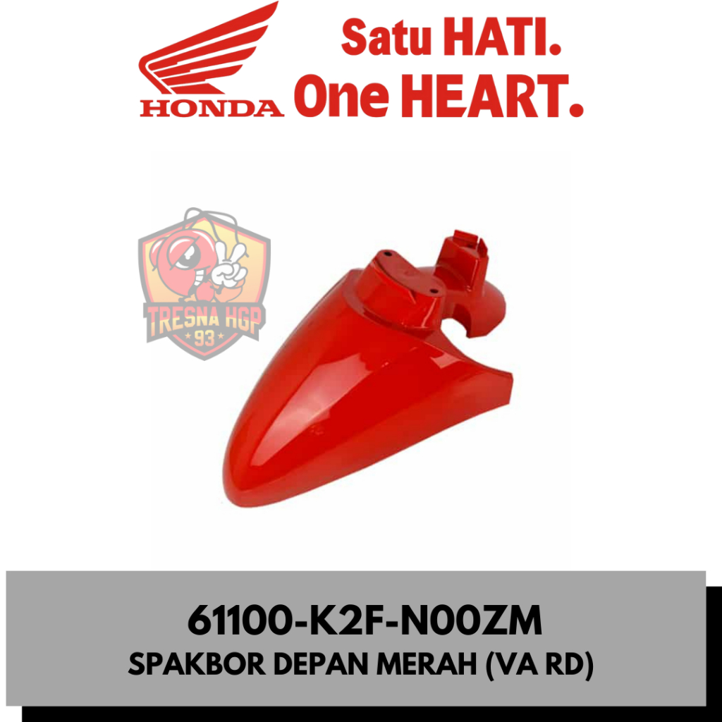 61100-K2F-N00ZM SPAKBOR DEPAN MERAH SCOOPY ESP K2F ORIGINAL | FENDER FRONT VA RD 61100K2FN00ZM
