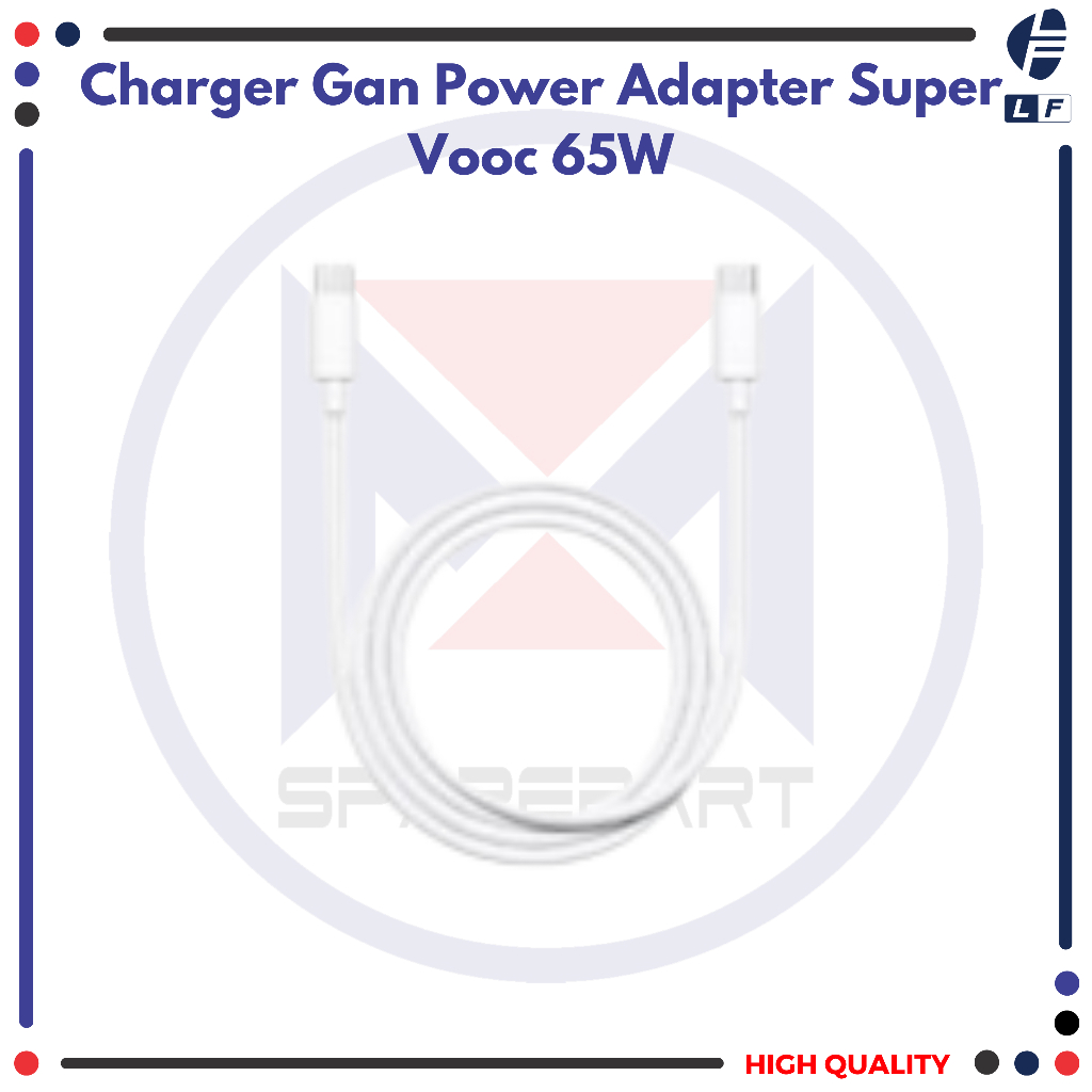 Charger Gan Power Adapter Super Vooc 65W