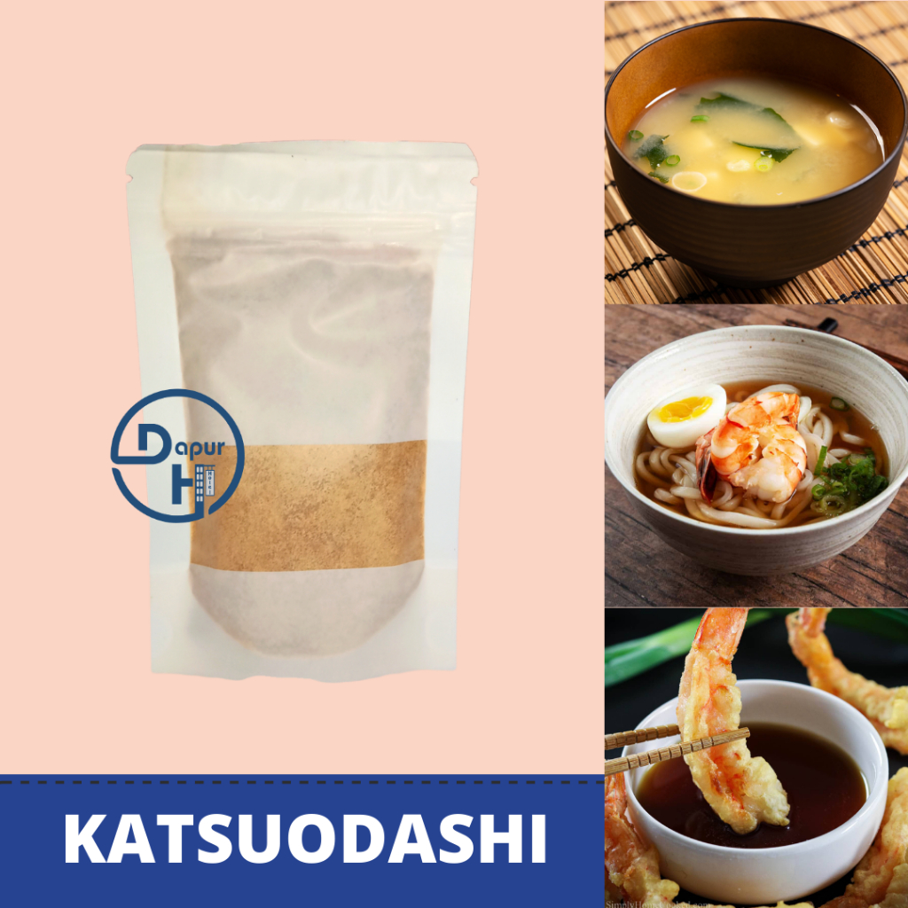 

KATSUO DASHI Katsuodashi Kaldu Ikan Cakalang 50 g Halal│Bonito/ Katsuobushi Stock for Ramen--