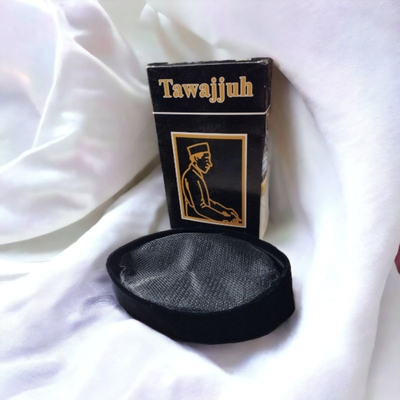 Peci Tawajjuh full ac/ songkok hitam full ac / tinggi 8