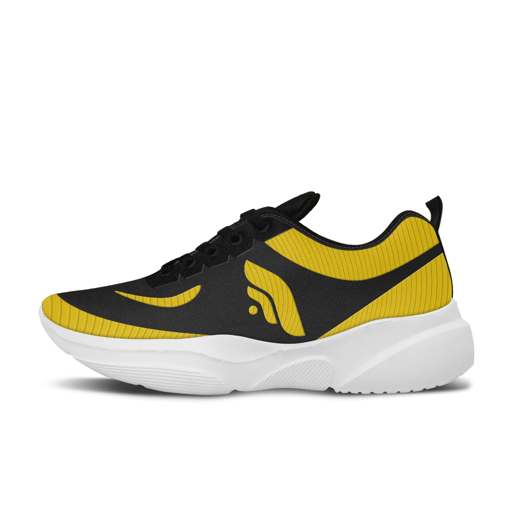 sepatu pria sneakers FZTH SUKI HITAM KUNING