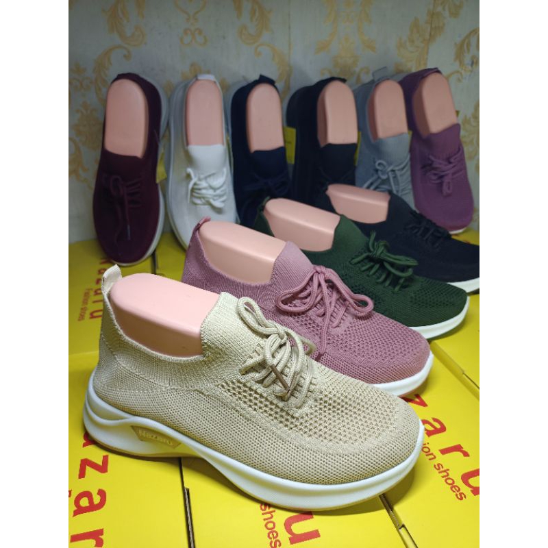 Sepatu rajut sepatu senam sepatu olahraga sepatu original brand NAZARU