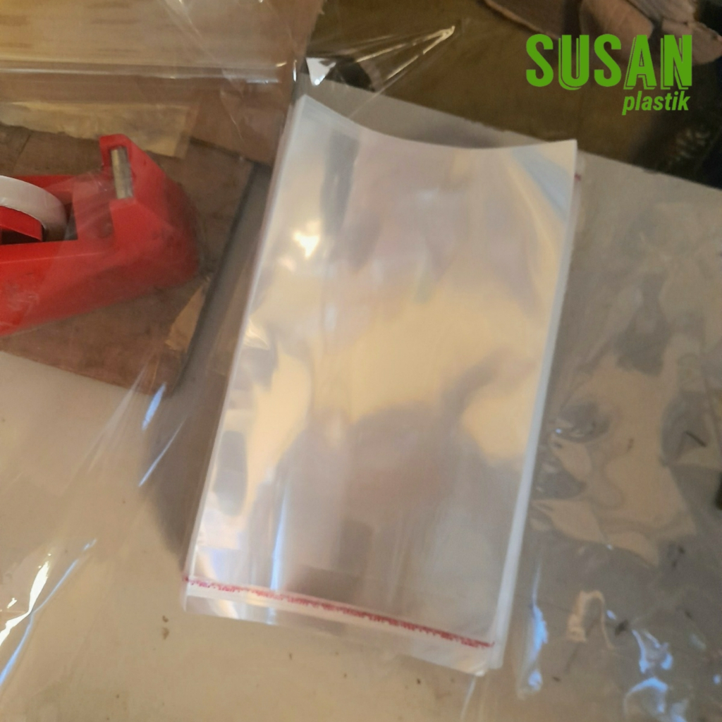 Vintageku_Shop Plastik Opp Kaca 15X18 Seal Double Press Tebal 30 Mic (0,5) Plastik Roti Manis/