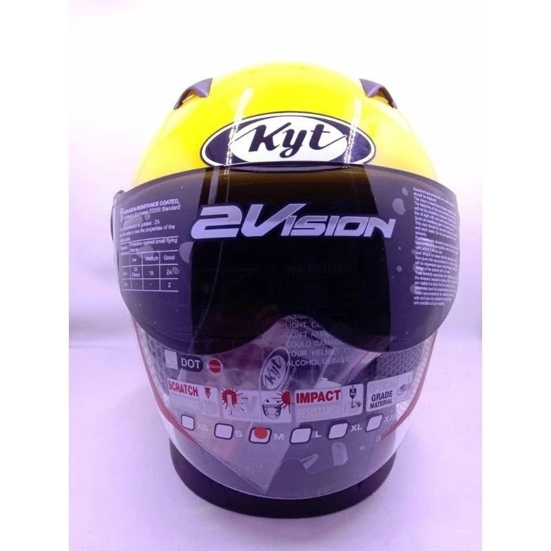 HELM KYT 2 VISION ORIGINAL 100% CRIMSOMYELOW