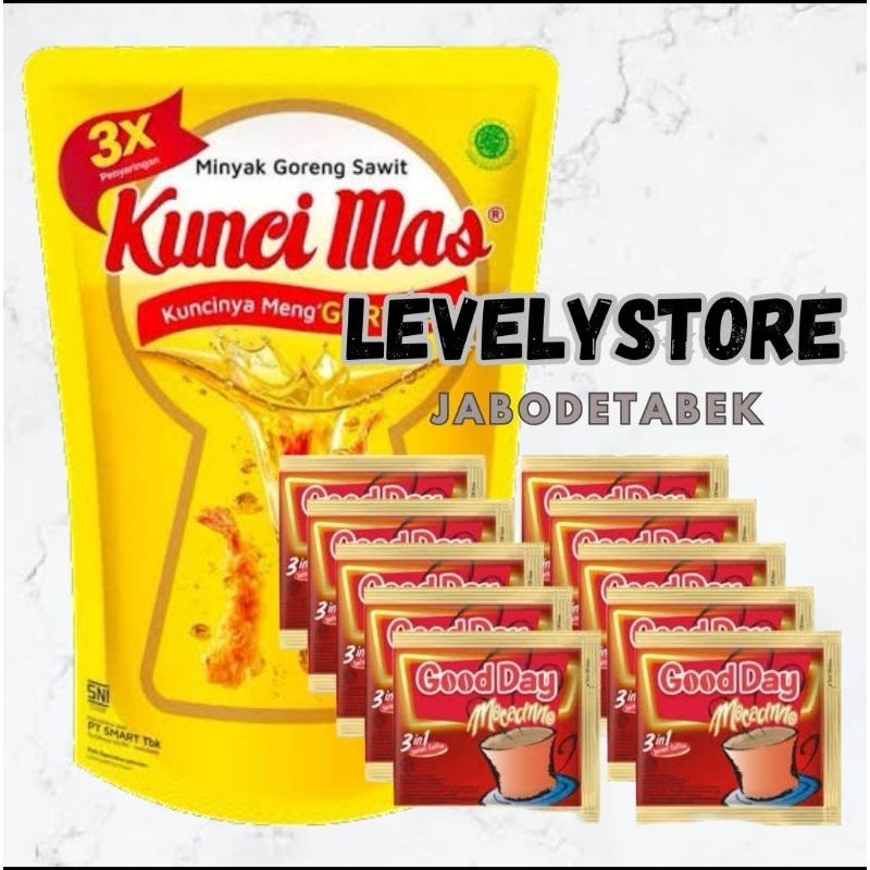 

(JABODETABEK) MINYAK GORENG KUNCIMAS 2 L PAKET BUNDLING KOPI 10 PCS