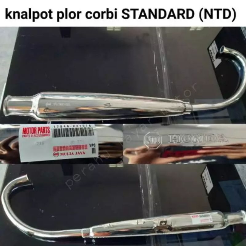 Knalpot cb 125 corbi standart merk honda ntd