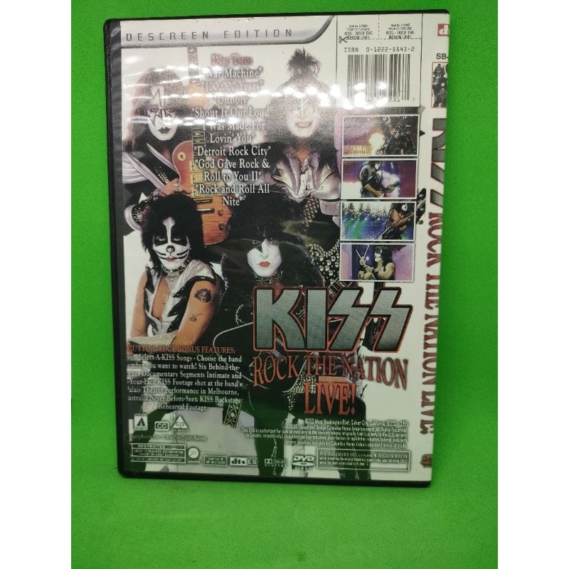 DVD KISS ROCK THE NATION LIVE