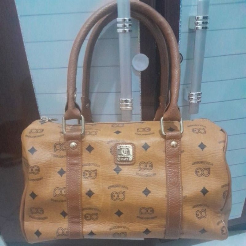 handbag PAOLO GOMES original kulit embos ada tag monza bag preloved