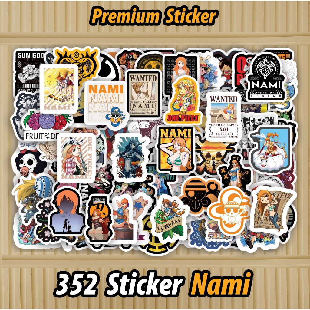 

352 PCS Sticker Nami One Piece Waterproof Sudah di Cutting