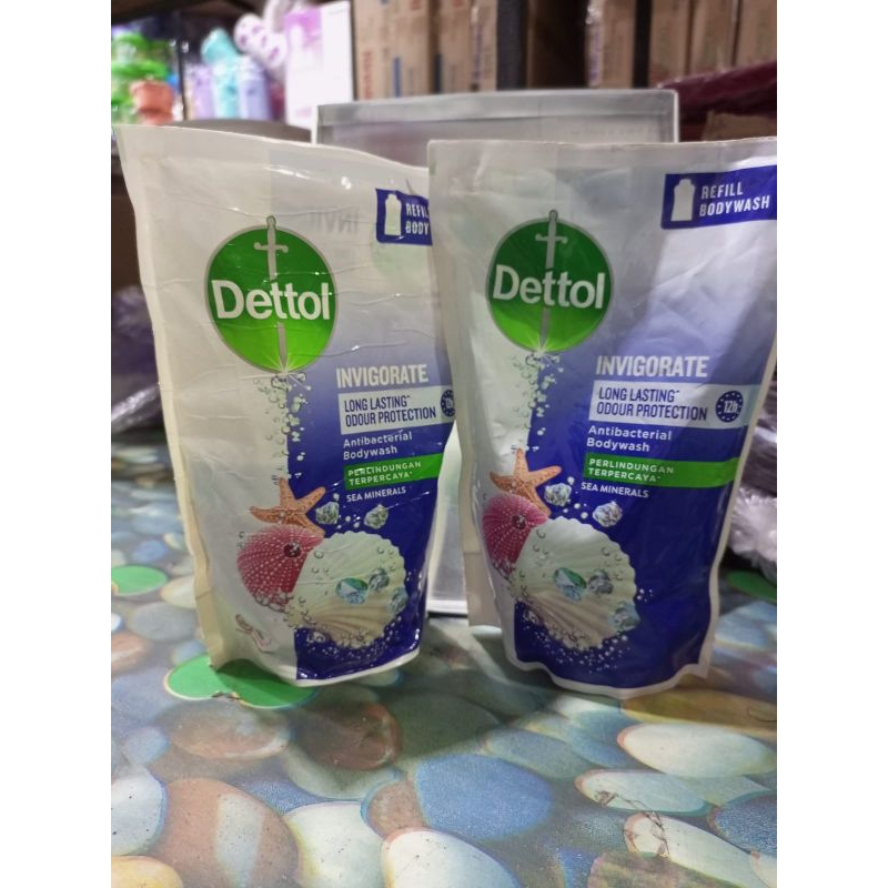 Dettol Body Wash Invigorate 410mlDettol Invigorate dengan Extra Kesegaran Sea Mineral merupakan sabu
