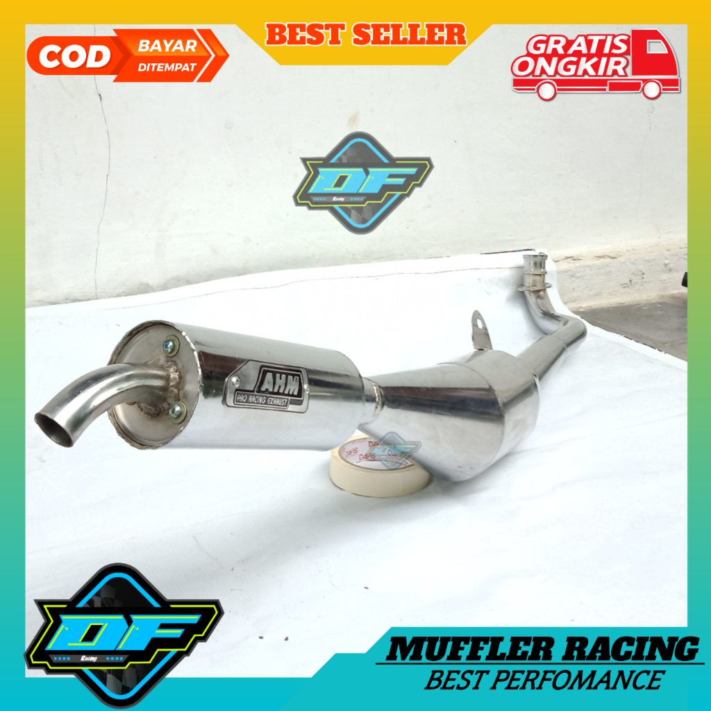 Knalpot FIZ R AHM Standar Crom fizr racing motor 2tak