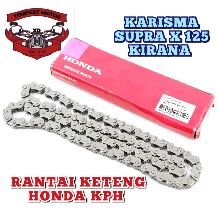 RANTAI KETENG KARISMA RANTAI KETENG KPH KETENG ORIGINAL HONDA SUPRA X 125 RANTAI API KIRANA