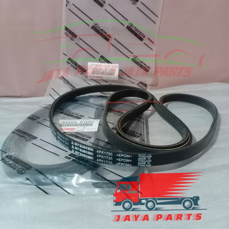 FAN BELT AVANZA NEW 1,3 XENIA 1,3 NEW.FAN BELT ALL NEW AVANZA 4PK1735