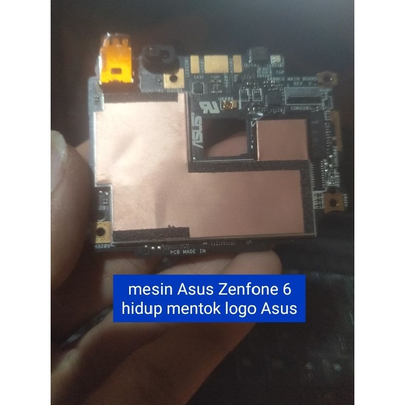 mesin Asus Zenfone 6 hidup mentok logo Asus