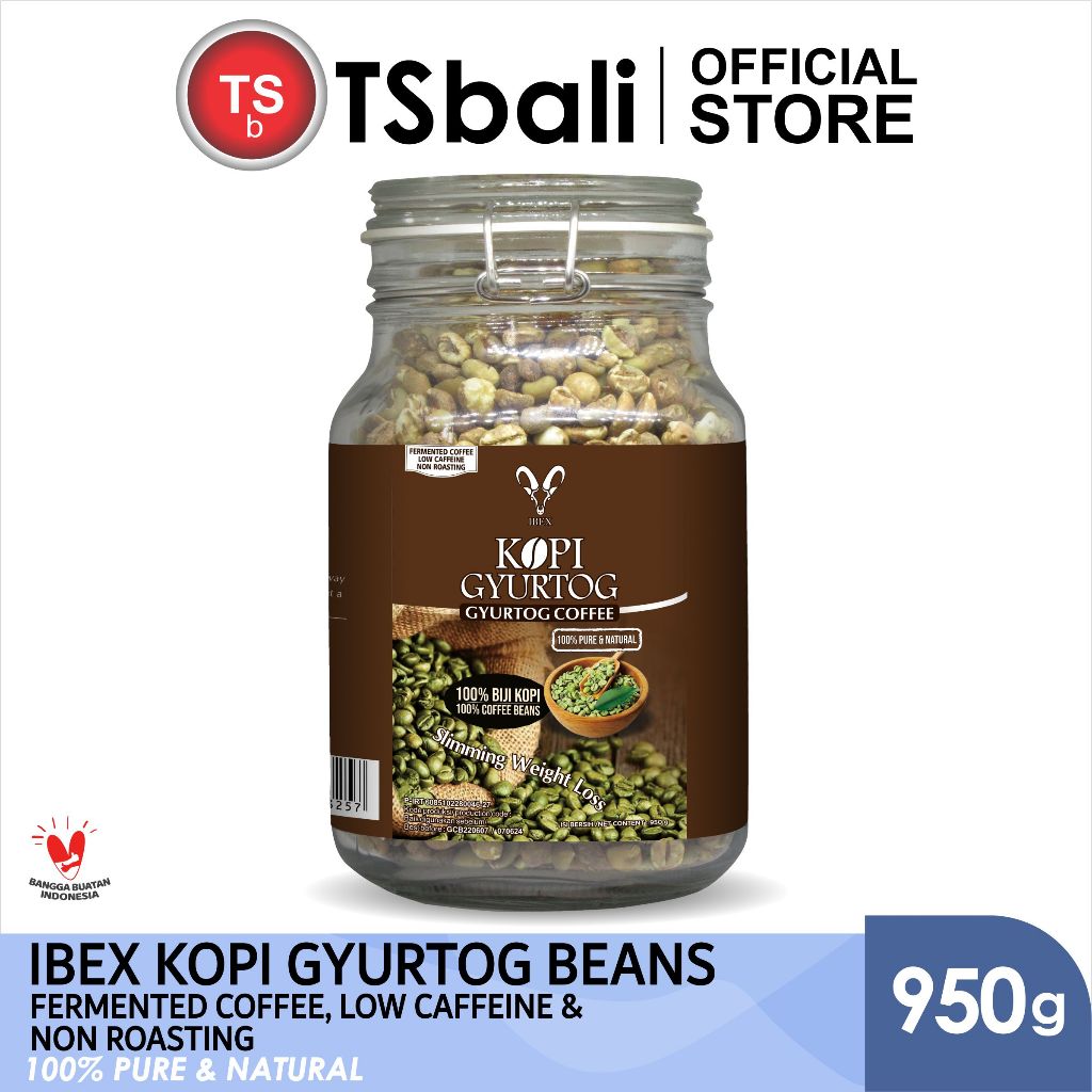 

BUY 1 GET 1 FREE !!! IBEX Kopi Gyurtog Beans Fermented Coffee / Low Caffeine & Non Roasting 950gr