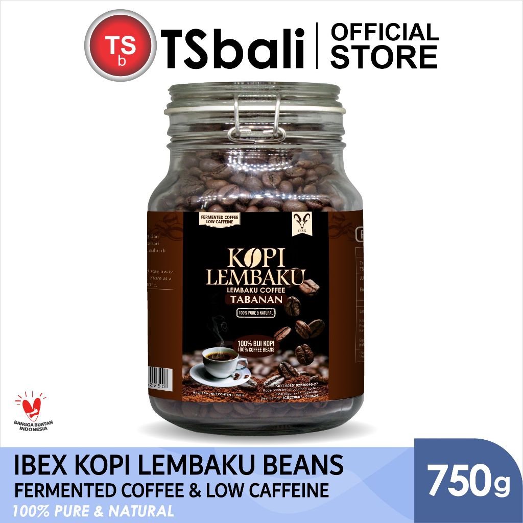 

BUY 1 GET 1 FREE !!! IBEX Kopi Lembaku Tabanan Beans / Fermented Coffee & Low Caffeine 750gr