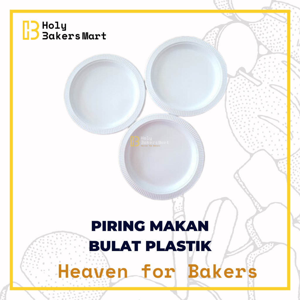 PIRING MAKAN PLASTIK / PIRING MAKAN / PIRING PLASTIK @50PCS