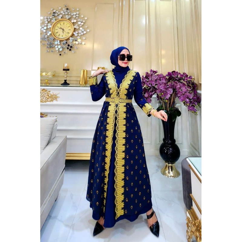 abaya arab/abaya turky/abaya bordir mewah/abaya warna/baju pesta/gamis kondangan/gamis trend