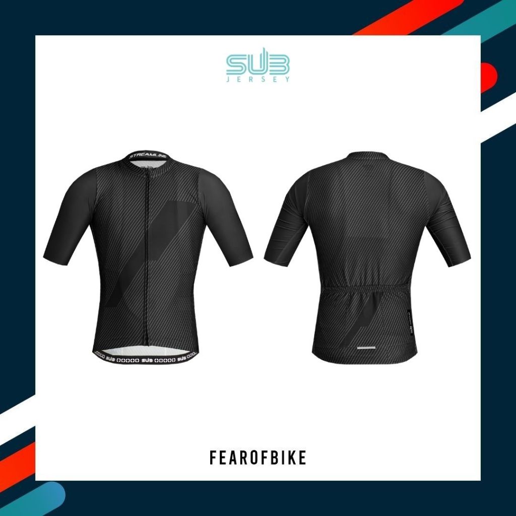 Sub Jersey Streamline New Black Short Sleeve Unisex Cycling Subjersey Sepeda