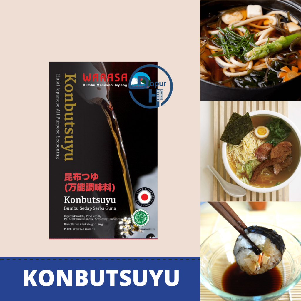 

WARASA Konbutsuyu Shoyu Bumbu Penyedap 40 mlHalal /Kecap Asin Ala Jepang//