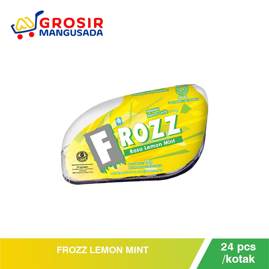 

Permen Frozz Candy Lemon Mint 15gr Harga Grosir 24pcs