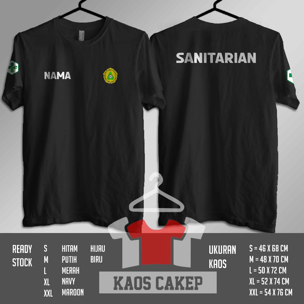 Kaos Baju SANITARIAN Himpunan Ahli Kesehatan Lingkungan Indonesia HAKLI Logo Kaos Distro