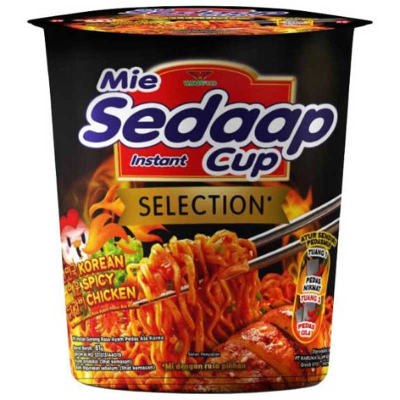 

Sedaap Mie Instant Goreng Selection Cup Korean Spicy Chicken 81 g