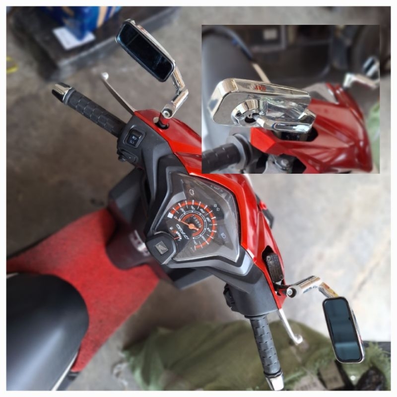 Spion Tanduk Copy Daytona Merk Day Kotak Dan Oval Universal Honda Yamaha Tbk