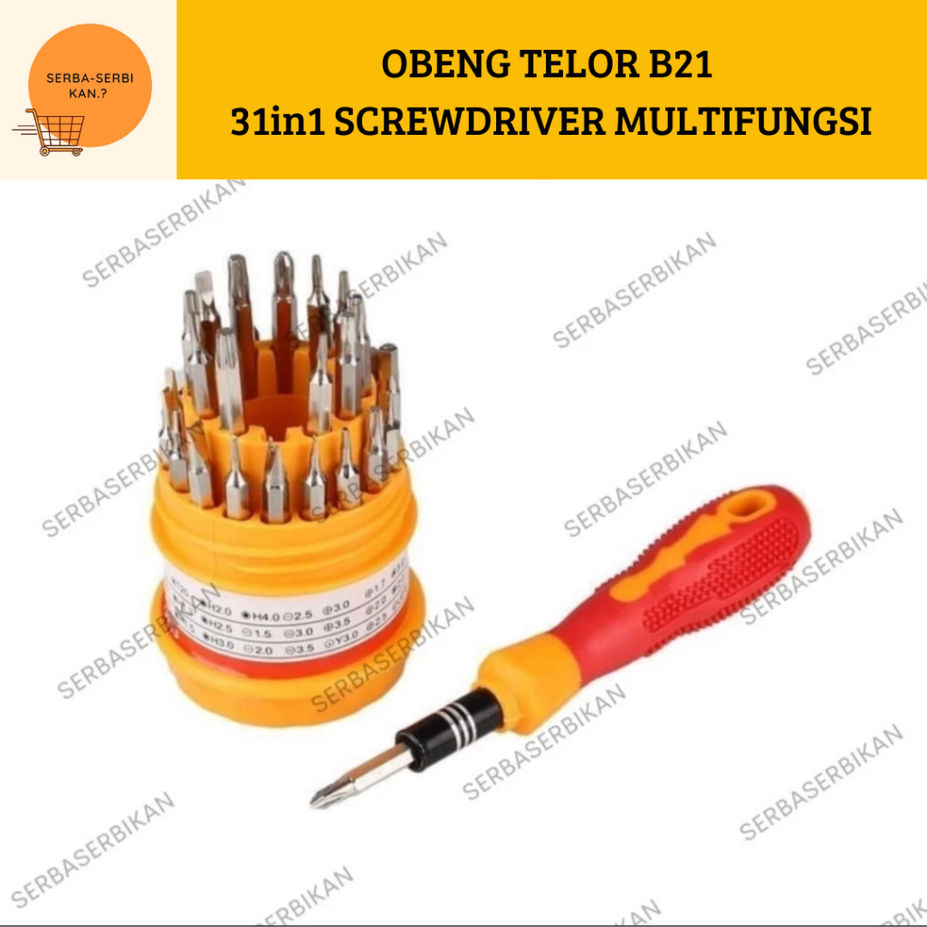 OBENG DREI PLUS MINUS 31 in 1 SET B21 TELOR REPARASI MULTI FUNGSI REPARASI HP PC SCREW DRIVER