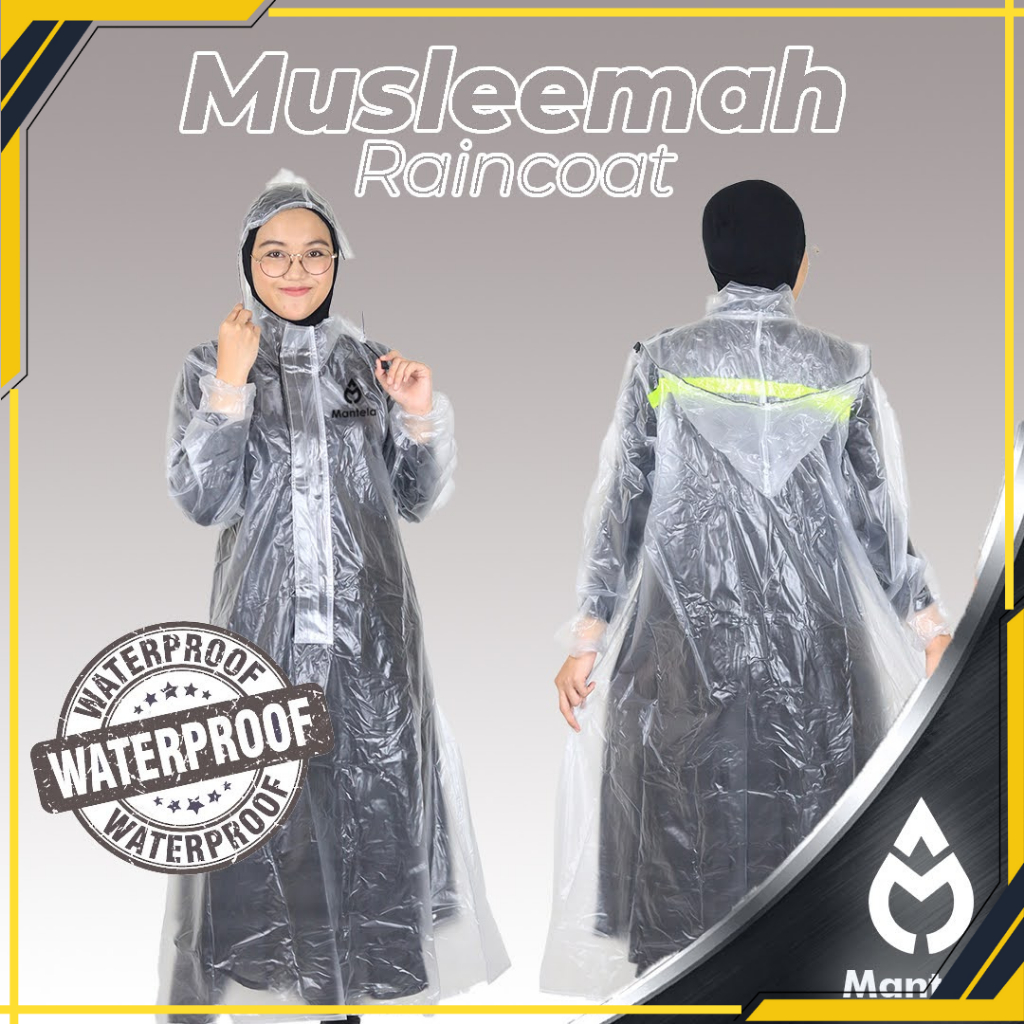 Jas Hujan ujan Mantel Mantol Wanita Cewek Perempuan Syari Gamis Muslimah Hijab Hijabers Rok Jubah Ra