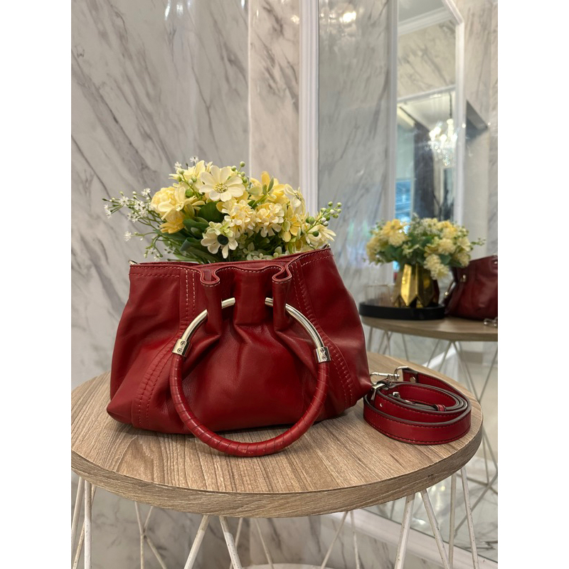 tas wanita kulit asli genuine leather preloved bekas