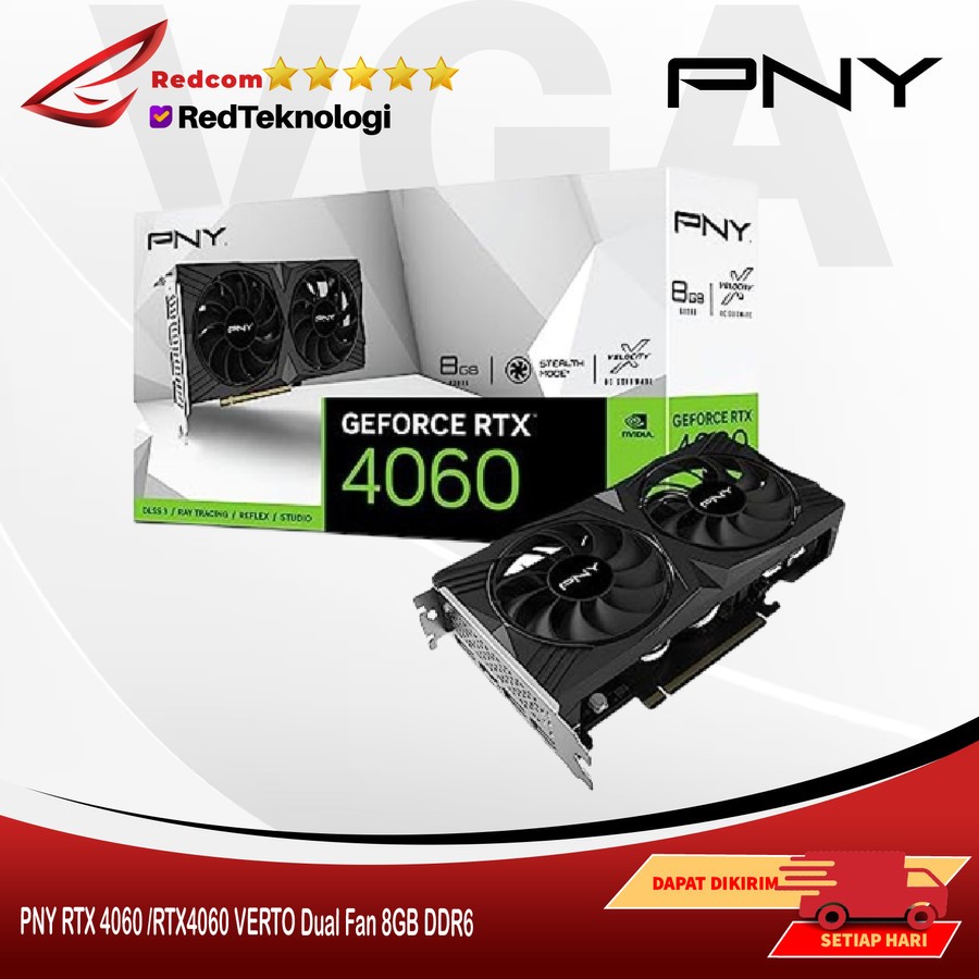 PNY RTX 4060 / RTX4060 VERTO Dual Fan 8GB DDR6