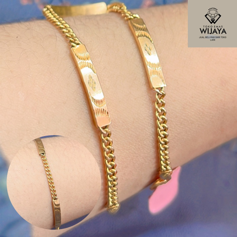 GELANG PLAT KECIL emas kadar 375
