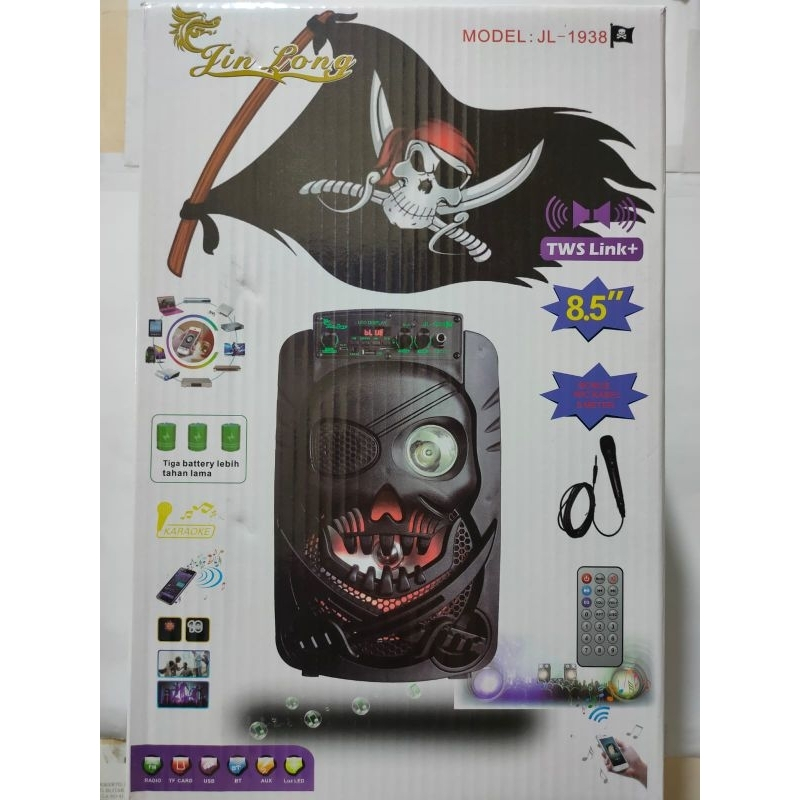 Speaker Bluetooth Jin Long 1938 Pirate