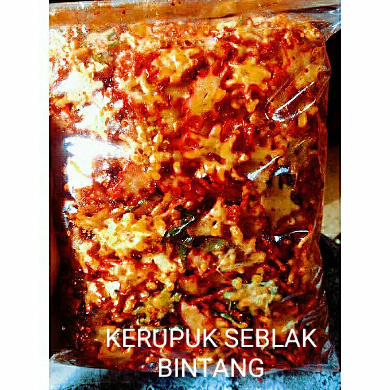 

Seblak Kerupuk Bintang Pedas Gurih Daun Jeruk 250g / Kerpuk Bintang