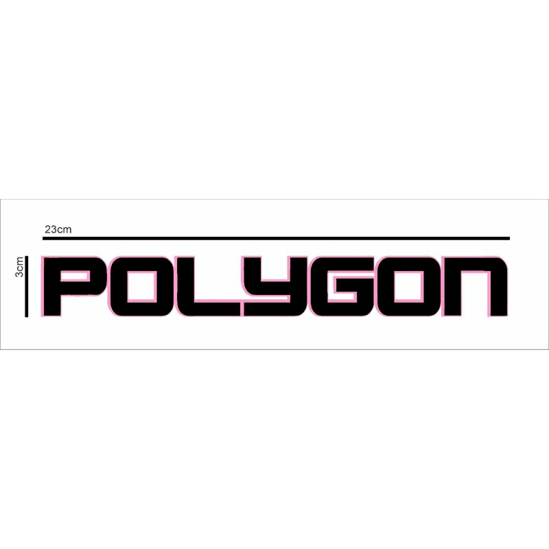 Cutting Sticker Polygon