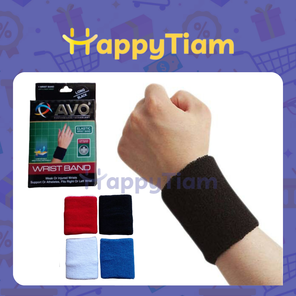 WRISTBAND AVO DEKER PERGELANGAN TANGAN ORI OLAHRAGA FUTSAL BADMINTON VOLLY ACCESSORIRES WRIST BAND