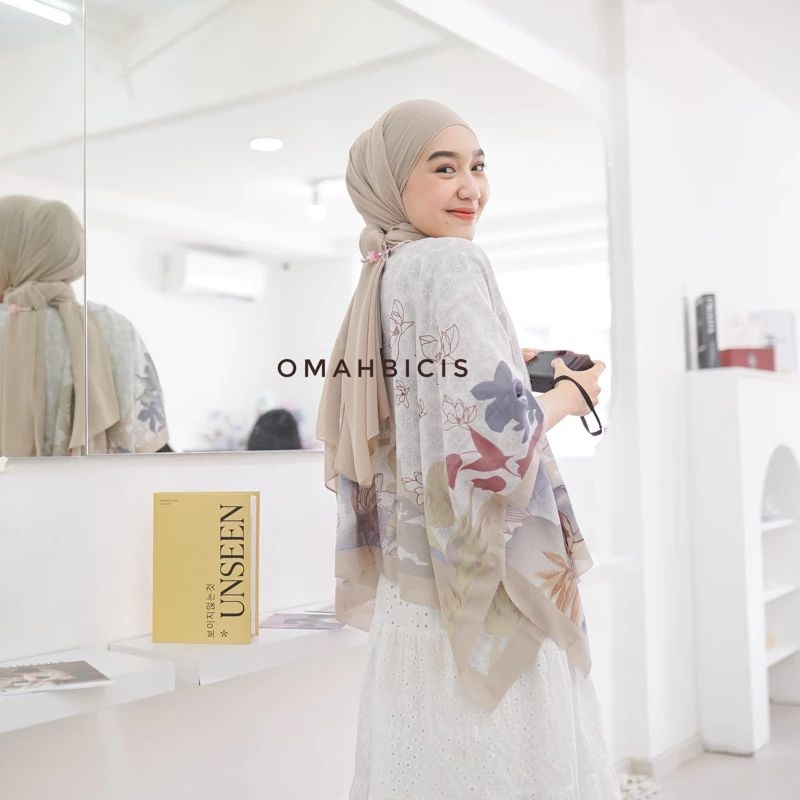 new ziara id - outer scarf kimono crop outer crop kimono batwing