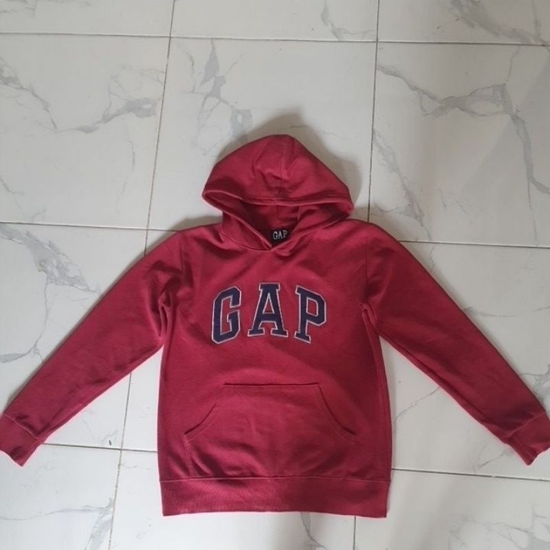 hoodie GAP maroon towel