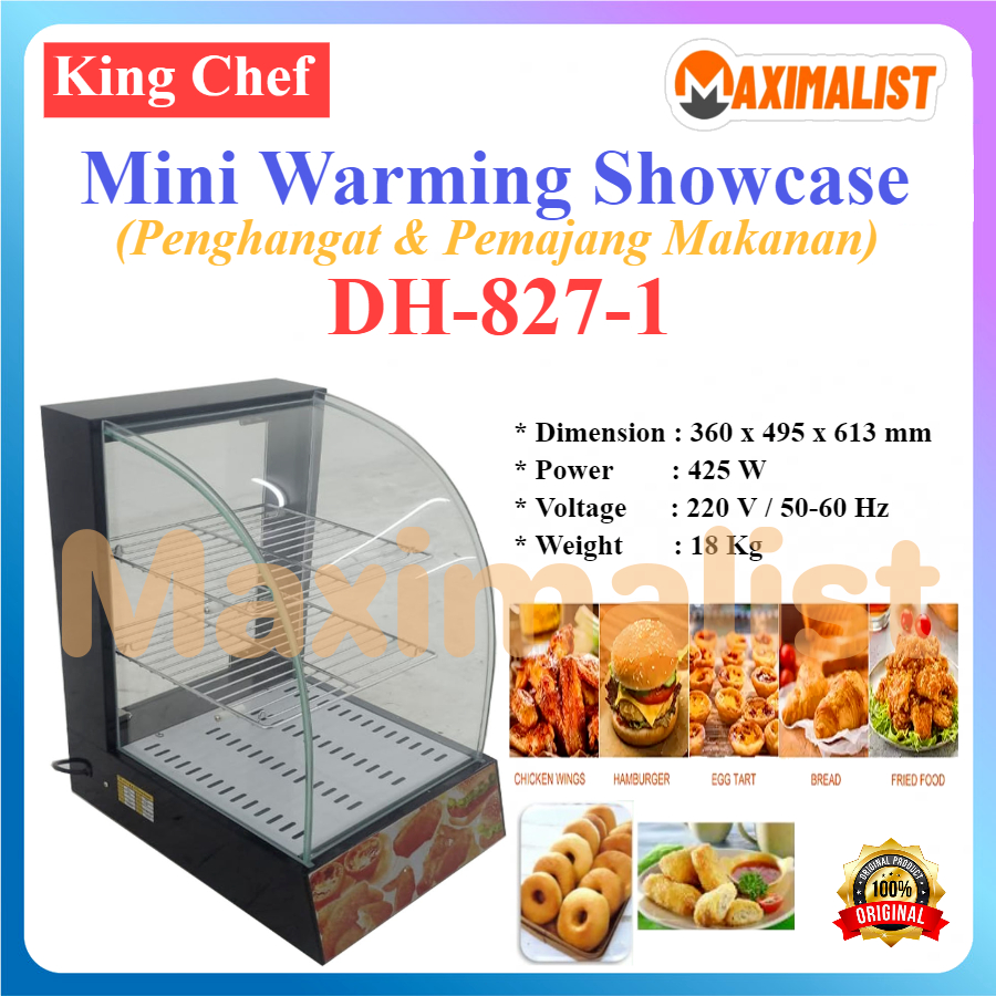 King Chef DH-827-1 Mini Warming Showcase - Penghangat & Pemajang Makanan - Food Display - Warming Sh