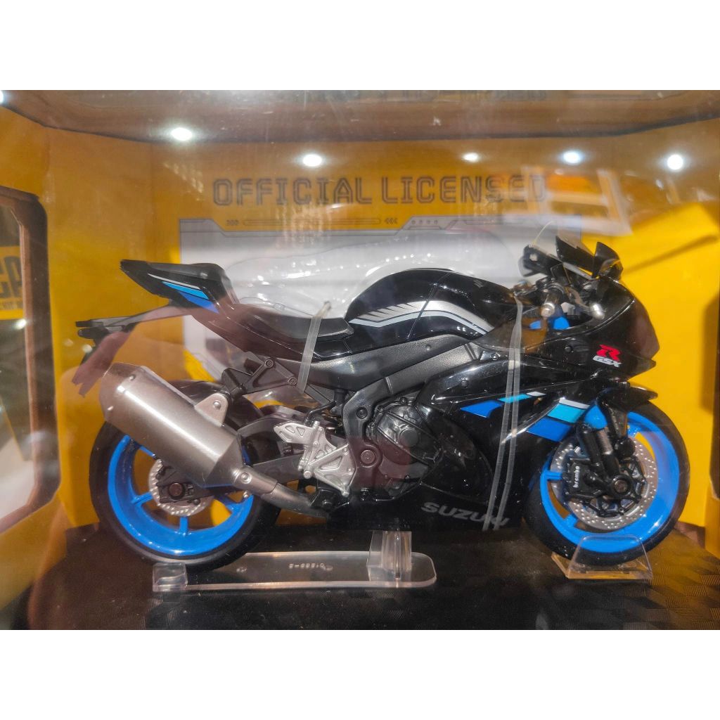 Diecast Motor Metal Diecast Suzuki GSX R1000 Skala 1:12 Officeial Lisenced