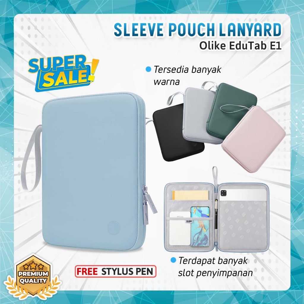 Olike EduTab E1 8.0 inch Clutch Hand Bag Sleeve Sarung Tas Tablet Case Sleevebag Fashion Kerja Kulia