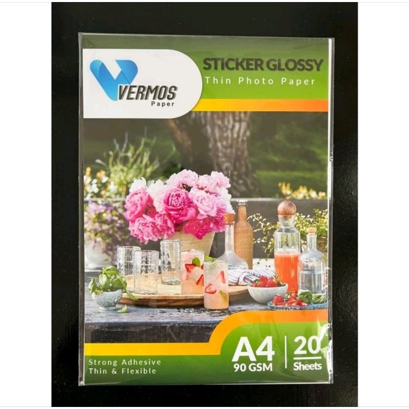 

KERTAS STICKER PHOTO GLOSSY PAPER 90/135 GSM A4