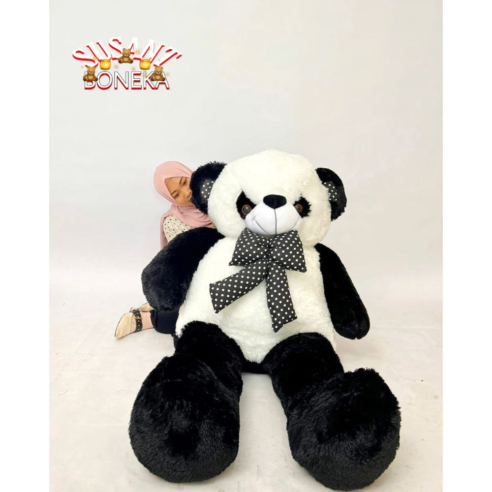 Boneka panda jumbo 1,5 meter beruang super besar gemoy lembut