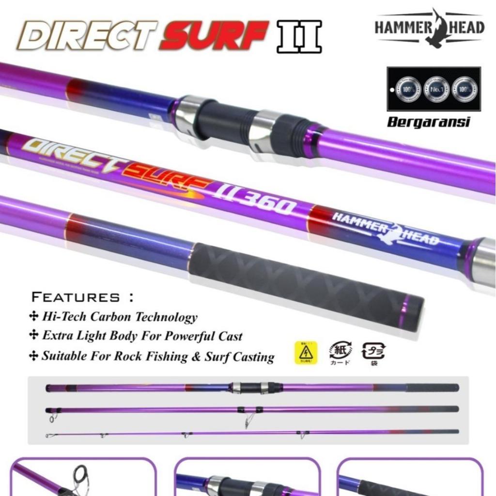JORAN SAMBUNG 3 CARBON HAMMERHEAD DIRECT SURF II dengan PVC Pack