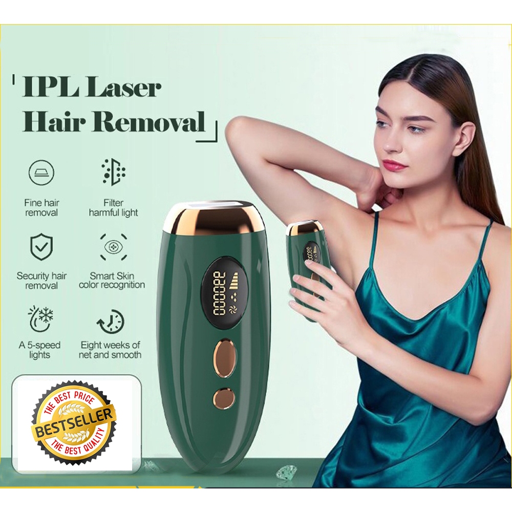 (Dikirim Dari Jakarta)IPL laser Hair Removal Perontok Bulu Permanent Alat Penghilang bulu TANPA SAKIT 999999