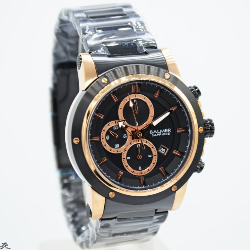 ORIGINAL 100% BALMER 7991- Jam Tangan Pria Balmer - Black Rose - Sapphire Glass