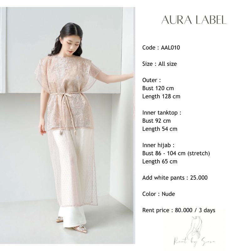 SEWA / RENTAL BAJU KONDANGAN AURA LABEL AAL010